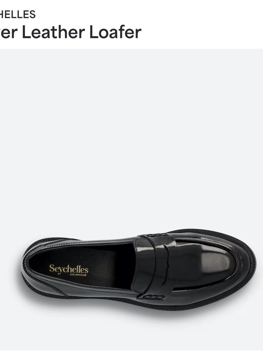 Seychelles Women’s Black Leather Dover Penny Loafer. Sz 7